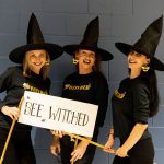 Ready to cast a spell, these witches added a touch of glamour to the evening.